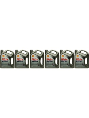 Shell Helix Ultra 5W-40 Motoröl 6x 4l = 24 Liter