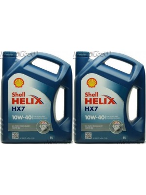 Shell Helix HX7 10W-40 Motoröl 2x 5 = 10 Liter
