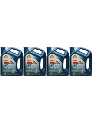Shell Helix HX7 10W-40 Motoröl 4x 5 = 20 Liter