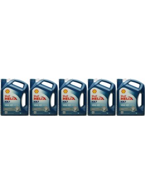 Shell Helix HX7 10W-40 Motoröl 5x 5 = 25 Liter