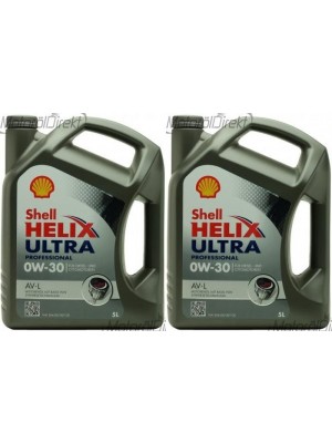 Shell Helix Ultra Professional AV-L 0W-30 Motoröl 2x 5 = 10 Liter