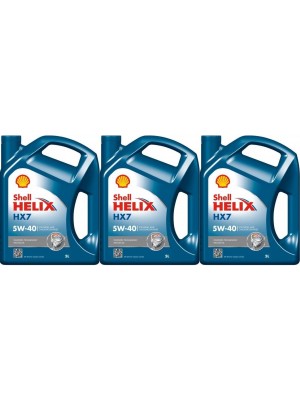 Shell Helix HX7 5W-40 Motoröl 3x 5 = 15 Liter