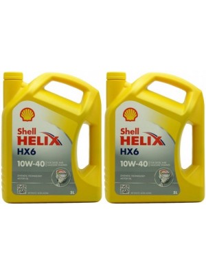 Shell Helix HX6 10W-40 Diesel & Benziner Motoröl 2x 5 = 10 Liter