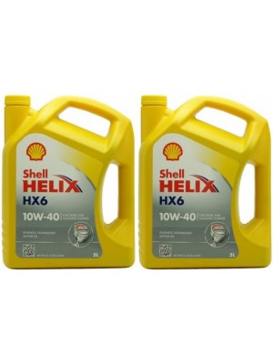 Shell Helix HX6 10W-40 Diesel & Benziner Motoröl 2x 5 = 10 Liter