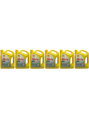 Shell Helix HX6 10W-40 Diesel & Benziner Motoröl 6x 5 = 30 Liter