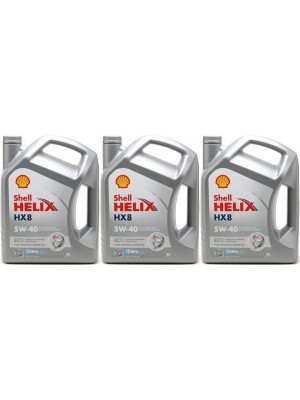 Shell Helix HX8 ECT 5W-40 Motoröl 3x 5 = 15 Liter