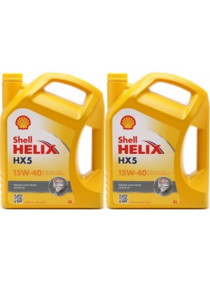 Shell Helix HX5 15W-40 Motoröl 2x 5 = 10 Liter