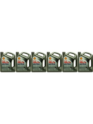 Shell Helix Ultra 5W-30 Motoröl 6x 5 = 30 Liter