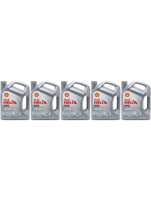 Shell Helix HX8 5W-40 Motoröl 5x 5 = 25 Liter