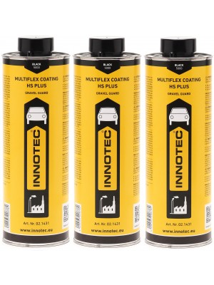 Innotec Multiflex Coating HS Plus Steinschlagschutz 1 L Schwarz 3x 1l = 3 Liter