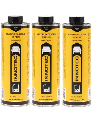 Innotec Multiflex Coating HS Plus Steinschlagschutz 1 L Schwarz 3x 1l = 3 Liter