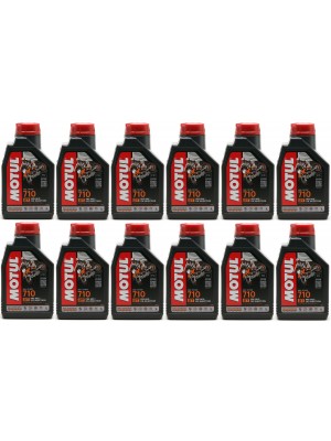 Motul 710 2T vollsynthetisches Motorrad Motoröl 12x 1l = 12 Liter