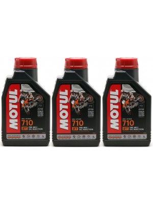 Motul 710 2T vollsynthetisches Motorrad Motoröl 3x 1l = 3 Liter