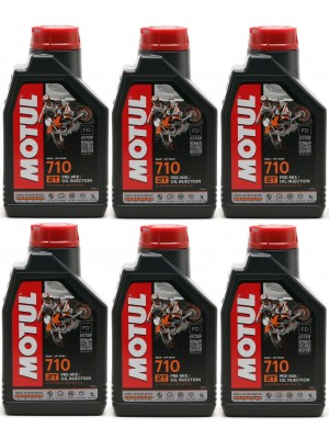 Motul 710 2T vollsynthetisches Motorrad Motoröl 6x 1l = 6 Liter