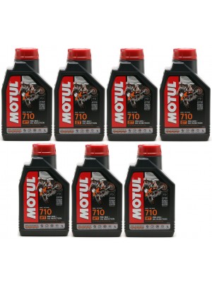 Motul 710 2T vollsynthetisches Motorrad Motoröl 7x 1l = 7 Liter