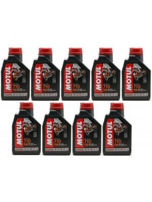 Motul 710 2T vollsynthetisches Motorrad Motoröl 9x 1l = 9 Liter