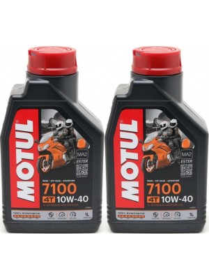 Motul 7100 ester 10W-40 4T Motorrad Motoröl 2x 1l = 2 Liter