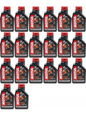 Motul 7100 ester 10W-40 4T Motorrad Motoröl 20x 1l = 20 Liter