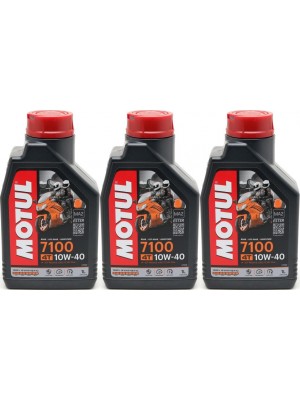 Motul 7100 ester 10W-40 4T Motorrad Motoröl 3x 1l = 3 Liter