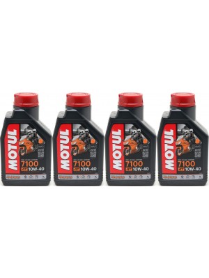 Motul 7100 ester 10W-40 4T Motorrad Motoröl 4x 1l = 4 Liter