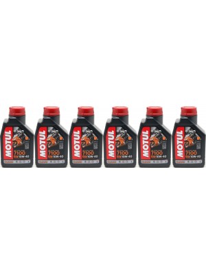 Motul 7100 ester 10W-40 4T Motorrad Motoröl 6x 1l = 6 Liter