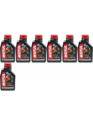 Motul 7100 ester 10W-40 4T Motorrad Motoröl 7x 1l = 7 Liter