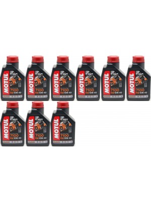 Motul 7100 ester 10W-40 4T Motorrad Motoröl 9x 1l = 9 Liter