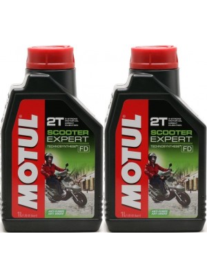 Motul Scooter Expert 2T teilsynthetisches Motorrad Motoröl 2x 1l = 2 Liter