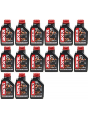 Motul 7100 ester 10W-60 4T Motorrad Motoröl 15x 1l = 15 Liter