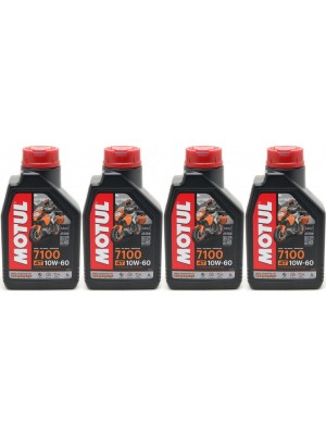 Motul 7100 ester 10W-60 4T Motorrad Motoröl 4x 1l = 4 Liter