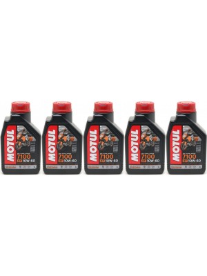 Motul 7100 ester 10W-60 4T Motorrad Motoröl 5x 1l = 5 Liter