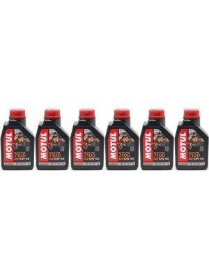 Motul 7100 ester 10W-60 4T Motorrad Motoröl 6x 1l = 6 Liter