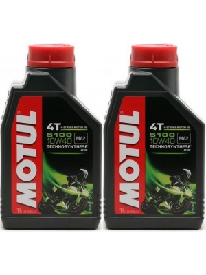 Motul 5100 ester 10W-40 4T Motorrad Motoröl 2x 1l = 2 Liter