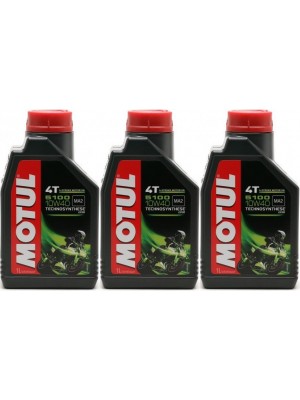 Motul 5100 ester 10W-40 4T Motorrad Motoröl 3x 1l = 3 Liter