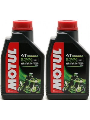 Motul 5100 ester 15W-50 4T Motorrad Motoröl 2x 1l = 2 Liter