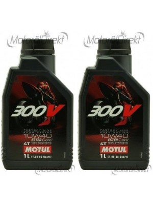 Motul 300V Factory Line Road Racing ESTER Core 10W-40 4T 2x 1l = 2 Liter