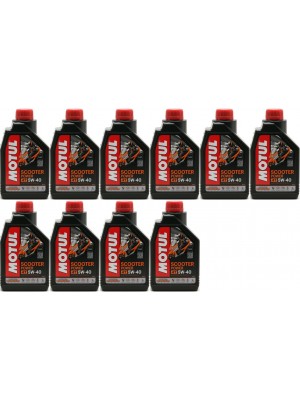 Motul Scooter Power 4T 5W-40 MA Motorrad Motoröl 10x 1l = 10 Liter