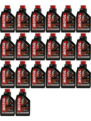 Motul Scooter Power 4T 5W-40 MA Motorrad Motoröl 20x 1l = 20 Liter