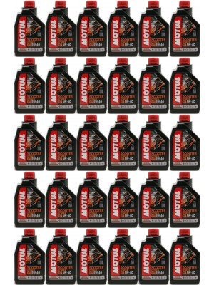 Motul Scooter Power 4T 5W-40 MA Motorrad Motoröl 30x 1l = 30 Liter