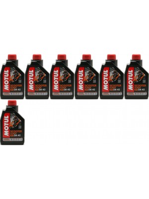 Motul Scooter Power 4T 5W-40 MA Motorrad Motoröl 7x 1l = 7 Liter