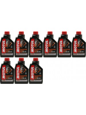 Motul Scooter Power 4T 5W-40 MA Motorrad Motoröl 9x 1l = 9 Liter