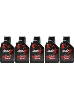 Motul 300V Factory Line Road Racing 5W40 4T Motorrad Motoröl 5x 1l = 5 Liter