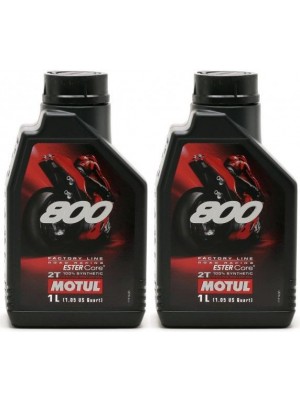 Motul 800 2T Factory Line Road Racing vollsynthetisches Motoröl 2x 1l = 2 Liter