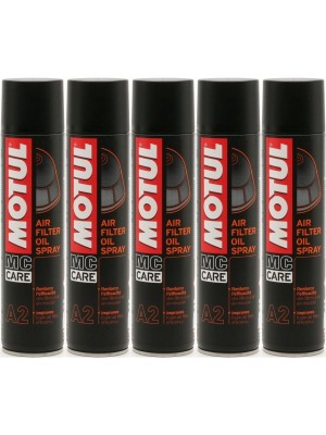 Motul A2 Air Filter Motorrad Oil Spray 5x 400 Milliliter