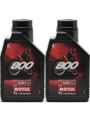 Motul 800 2T Factory Line Off Road vollsynthetisches Motoröl 2x 1l = 2 Liter