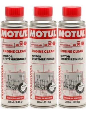 Motul Engine Clean Auto 3x 300 Milliliter