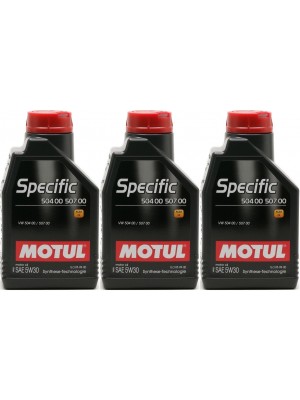 Motul Specific 5W-30 VW 504 00 - VW 507 00 Motoröl 3x 1l = 3 Liter