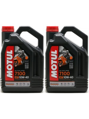 Motul 7100 ester 10W-40 4T Motorrad Motoröl 2x 4l = 8 Liter