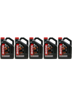 Motul 7100 ester 10W-40 4T Motorrad Motoröl 5x 4l = 20 Liter