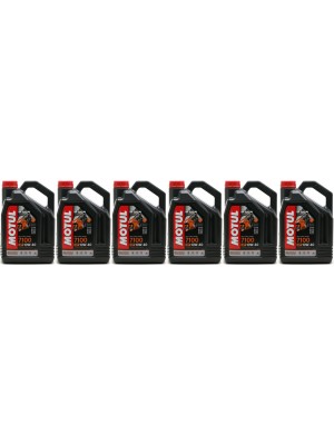 Motul 7100 ester 10W-40 4T Motorrad Motoröl 6x 4l = 24 Liter